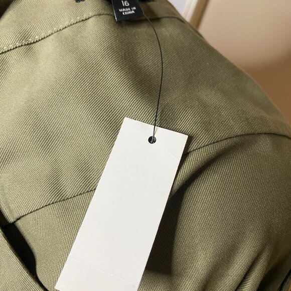 Talbots Green Shirt Dress - Picture 6 of 6